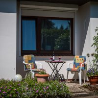 Terrasse im Garten zum Verweilen